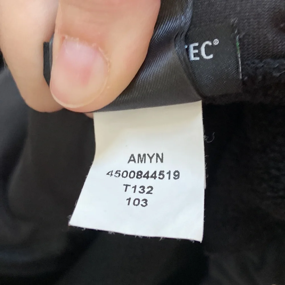 Men’s The North Face black fleece zip up jacket. Polartec recycled. Size medium.
